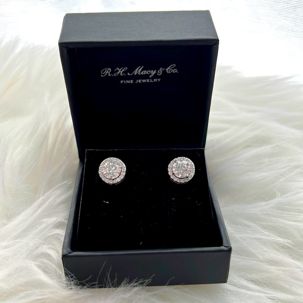 Cubic Zirconia Stud Earrings